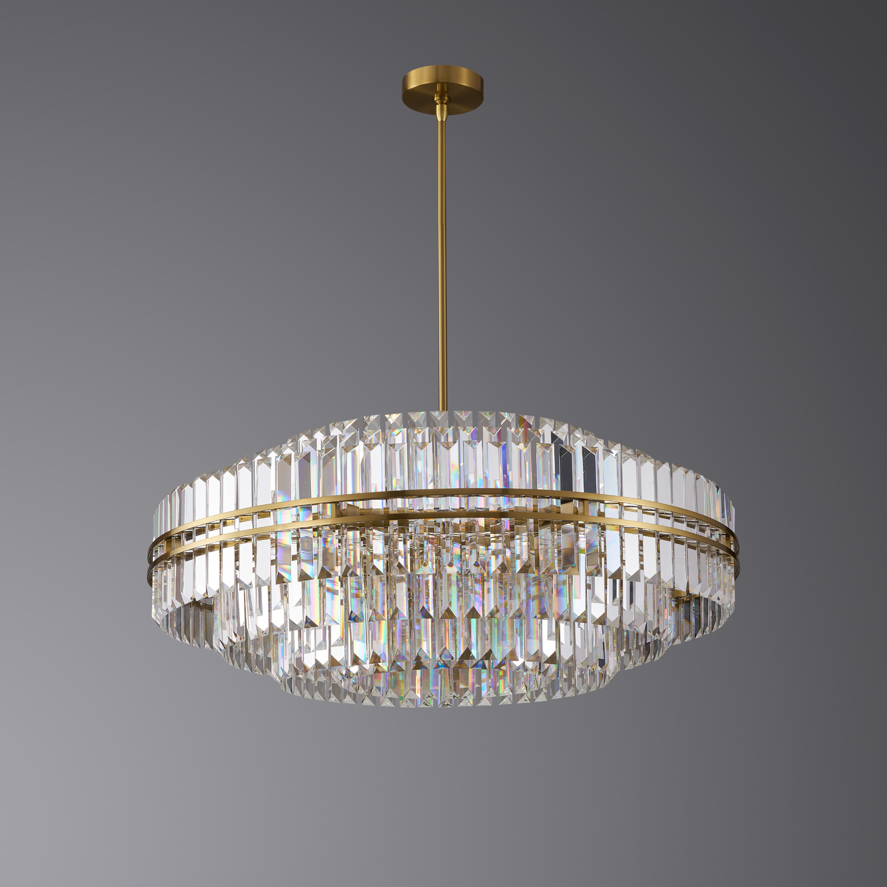 Люстра 5550/D1000 Brushed brass. Фото 2