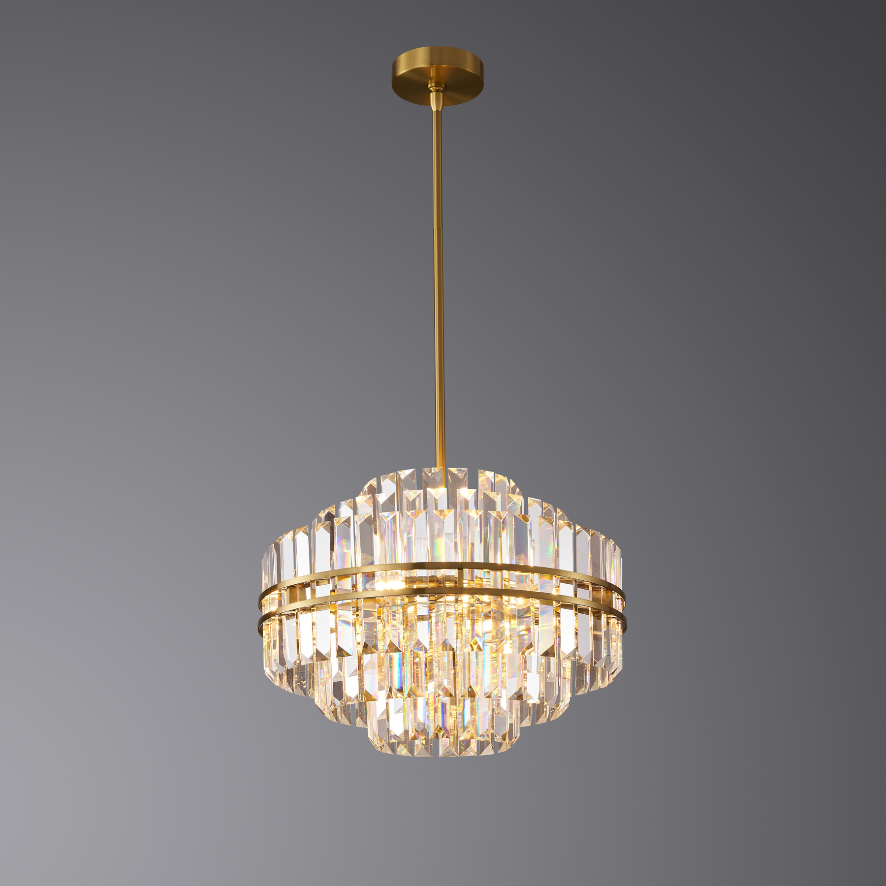Люстра 5550/D550 Brushed brass