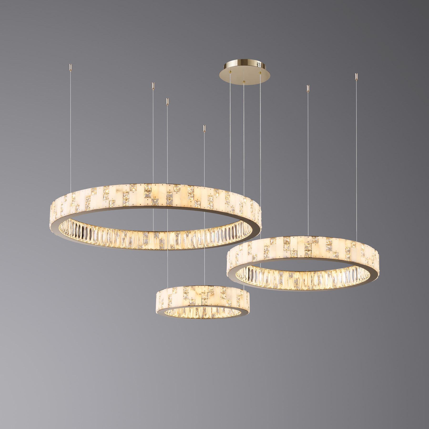 Люстра 8123/80+60+40 F-gold (Point fixing)
