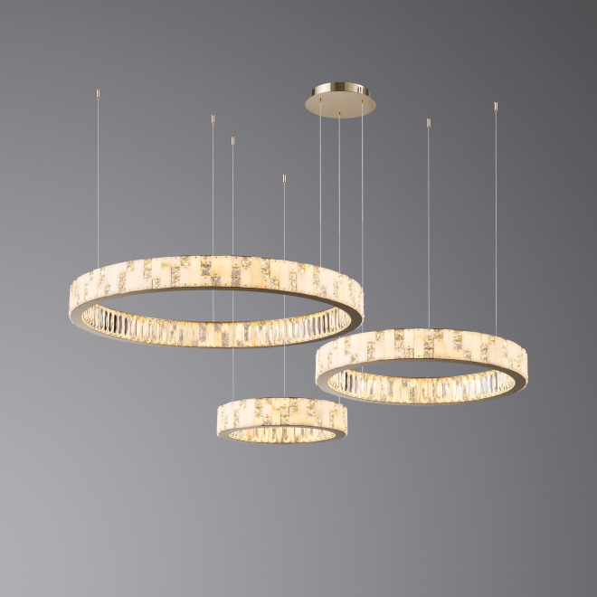 Люстра 8123/80+60+40 F-gold (Point fixing)