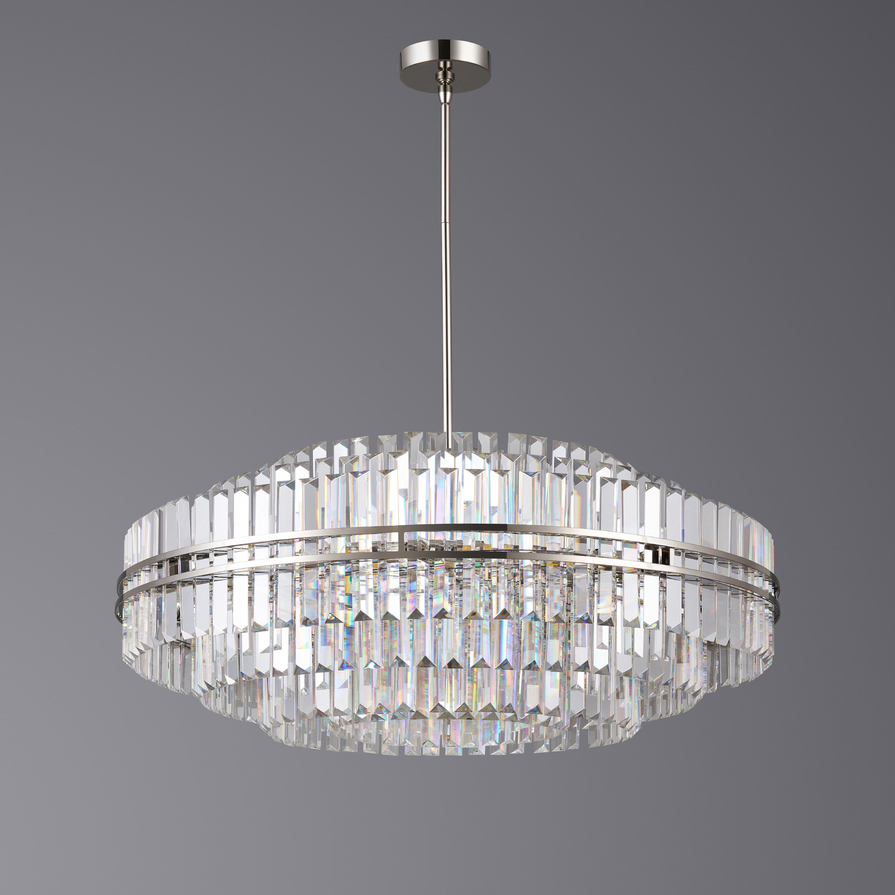 Люстра 5550/D1000 Polished Nickel. Фото 2