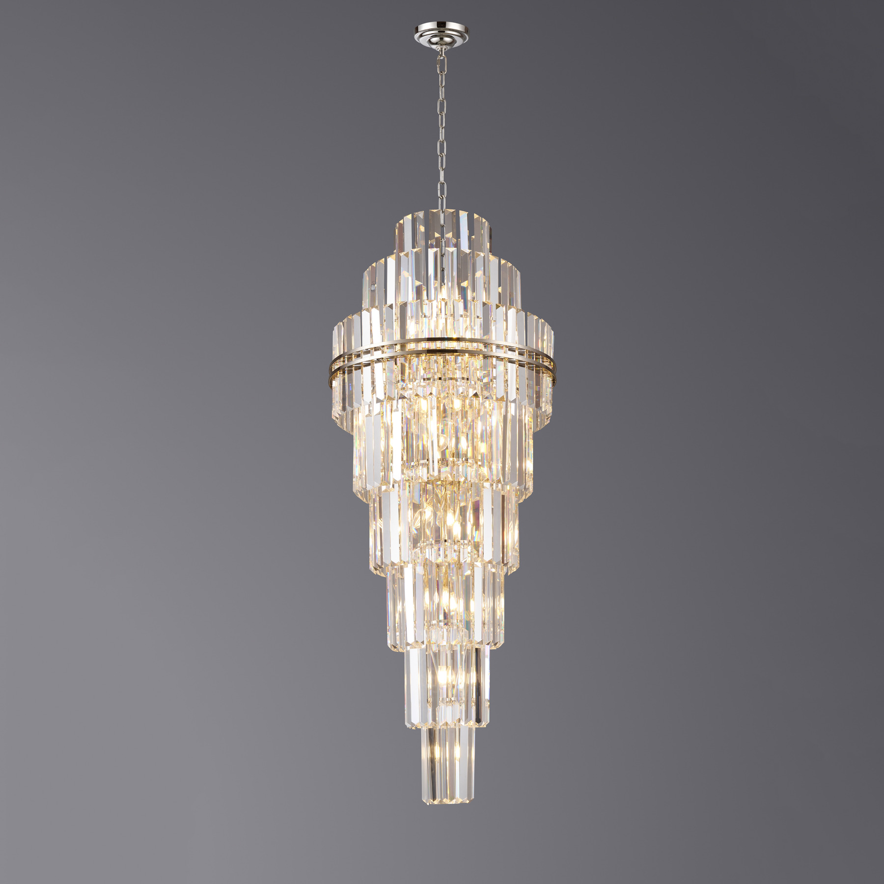 Люстра 5550/D610*H1680 Polished Nickel