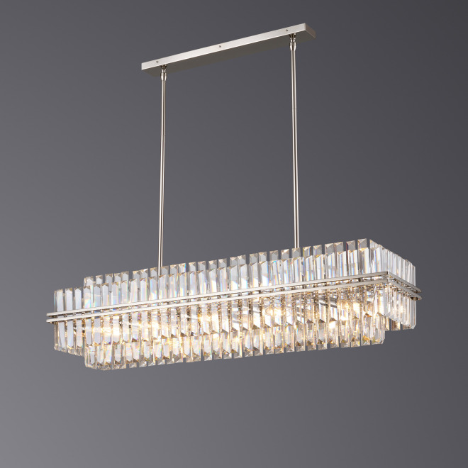 Люстра 5550/L1200*280 Polished Nickel