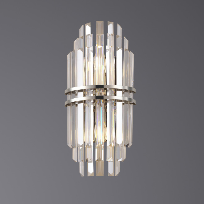 Бра 5550/WH440 Polished Nickel