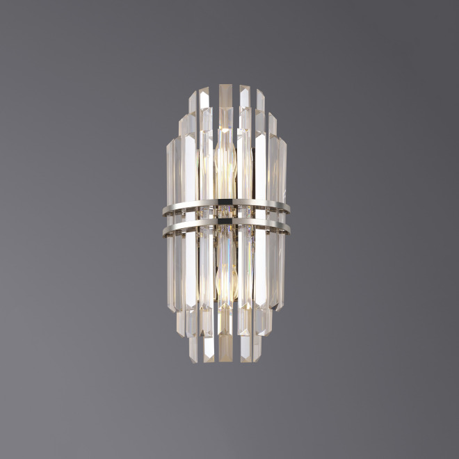 Бра 5550/WH440 Polished Nickel