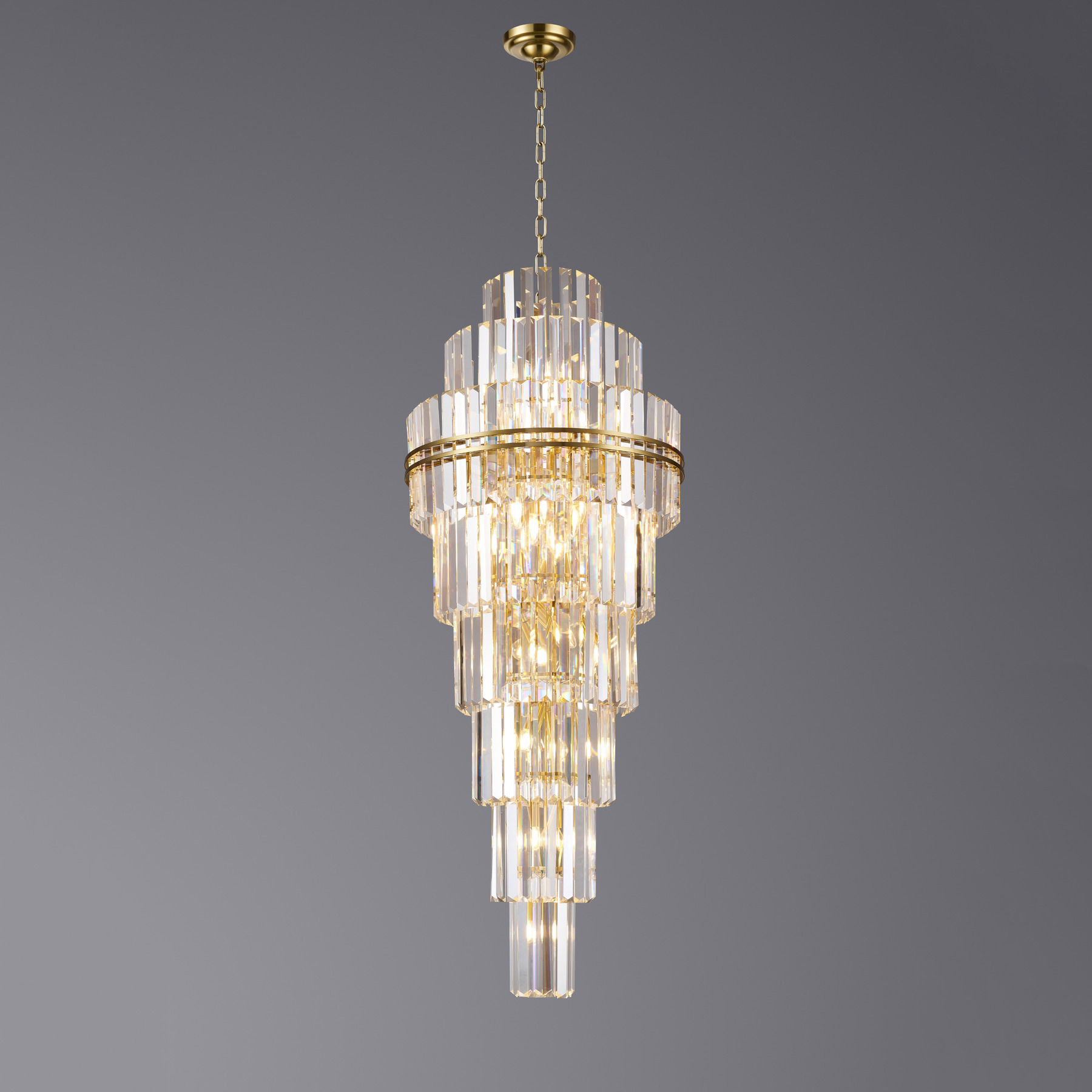 Люстра 5550/D610*H1680 Brushed brass