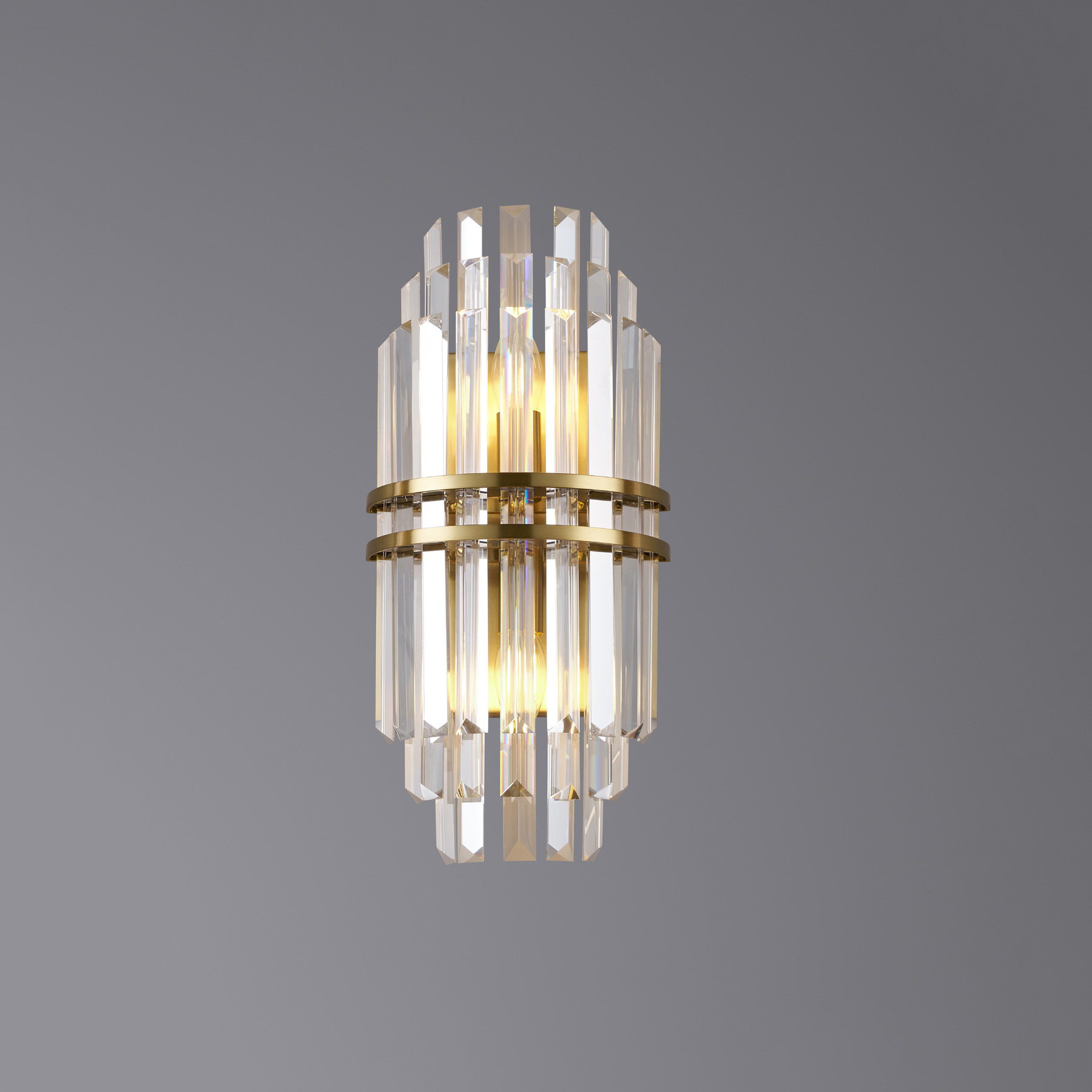 Бра 5550/WH440 Brushed brass
