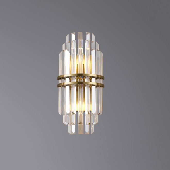 Бра 5550/WH440 Brushed brass