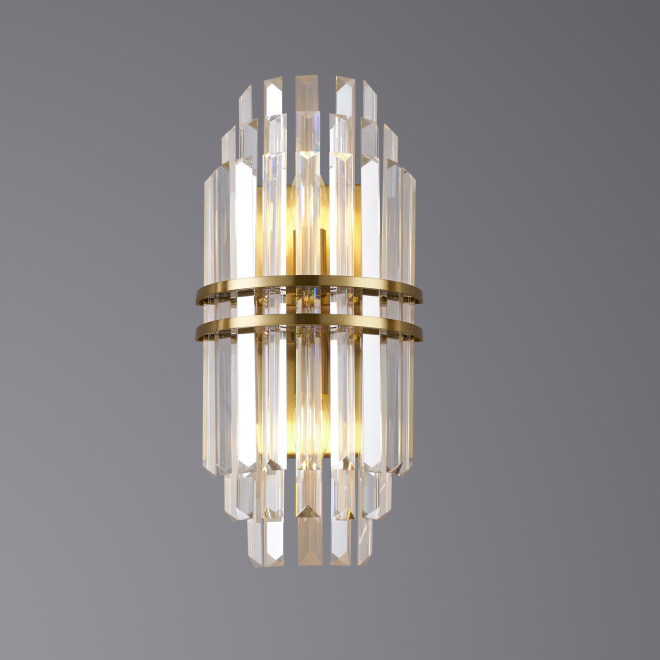 Бра 5550/WH440 Brushed brass